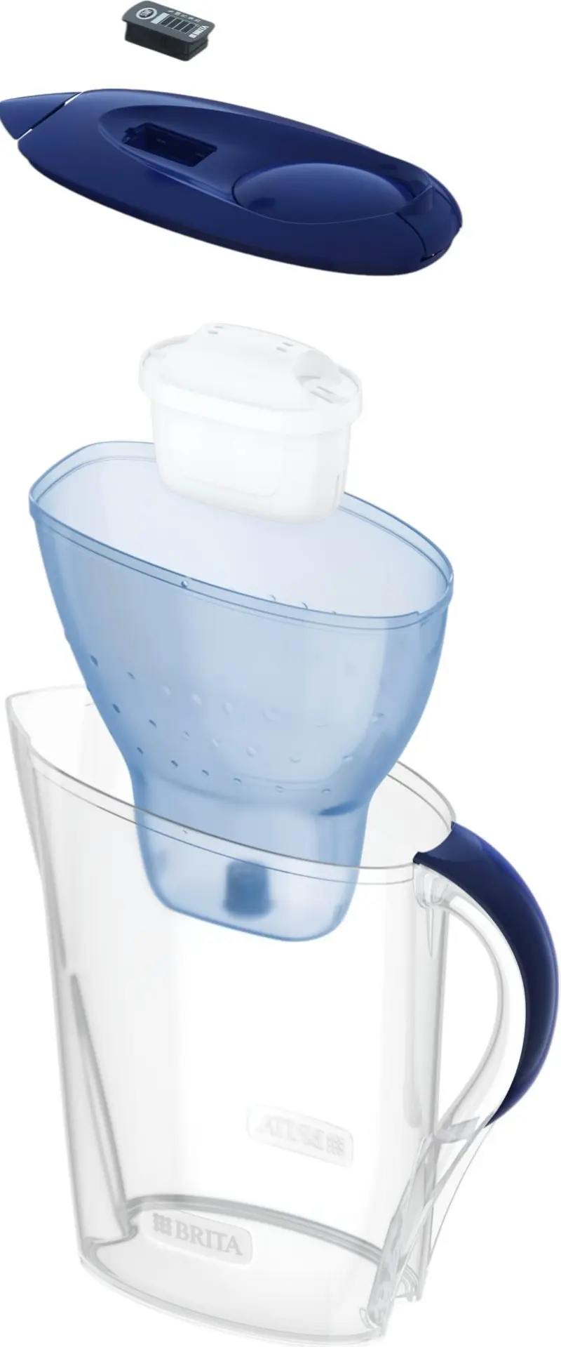 Фильтр-кувшин Brita Marella + 3 фильтрa Maxtra Pro Pure Performance (Blue) - 3