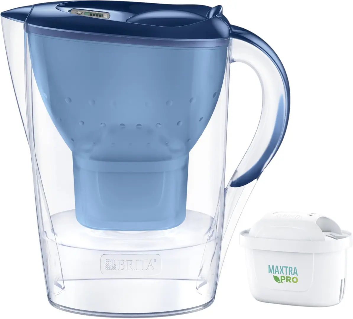 Фильтр-кувшин Brita Marella + 3 фильтрa Maxtra Pro Pure Performance (Blue)