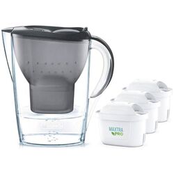 Cană filtrantă Brita Marella + 3 filtre Maxtra Pro Pure Performance (Graphite)