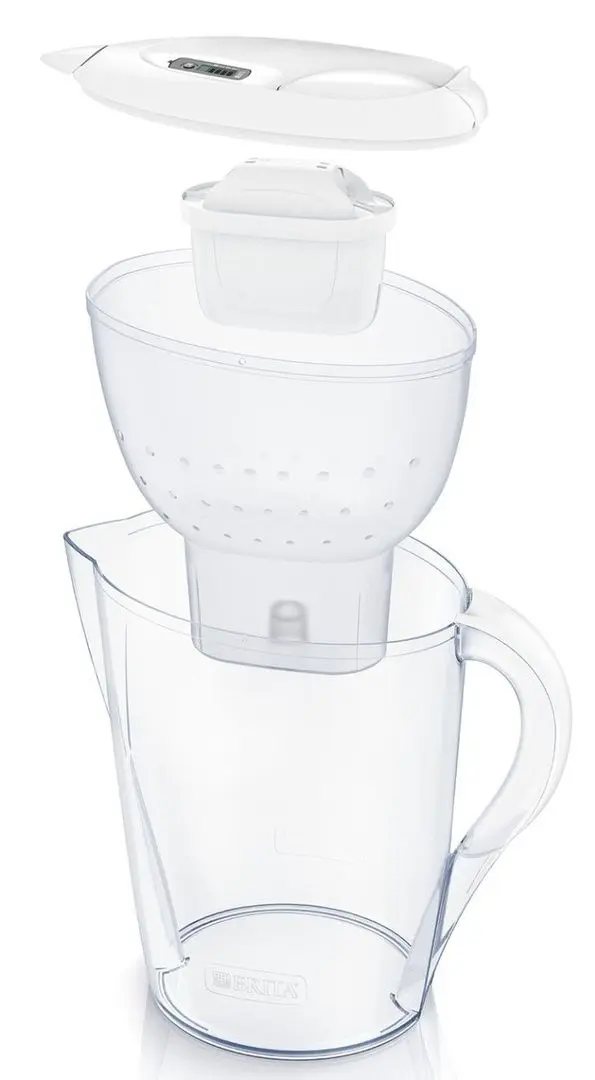 Filtru-cana Brita Marella + 3 filtre Maxtra Pro Pure Performance (White)
