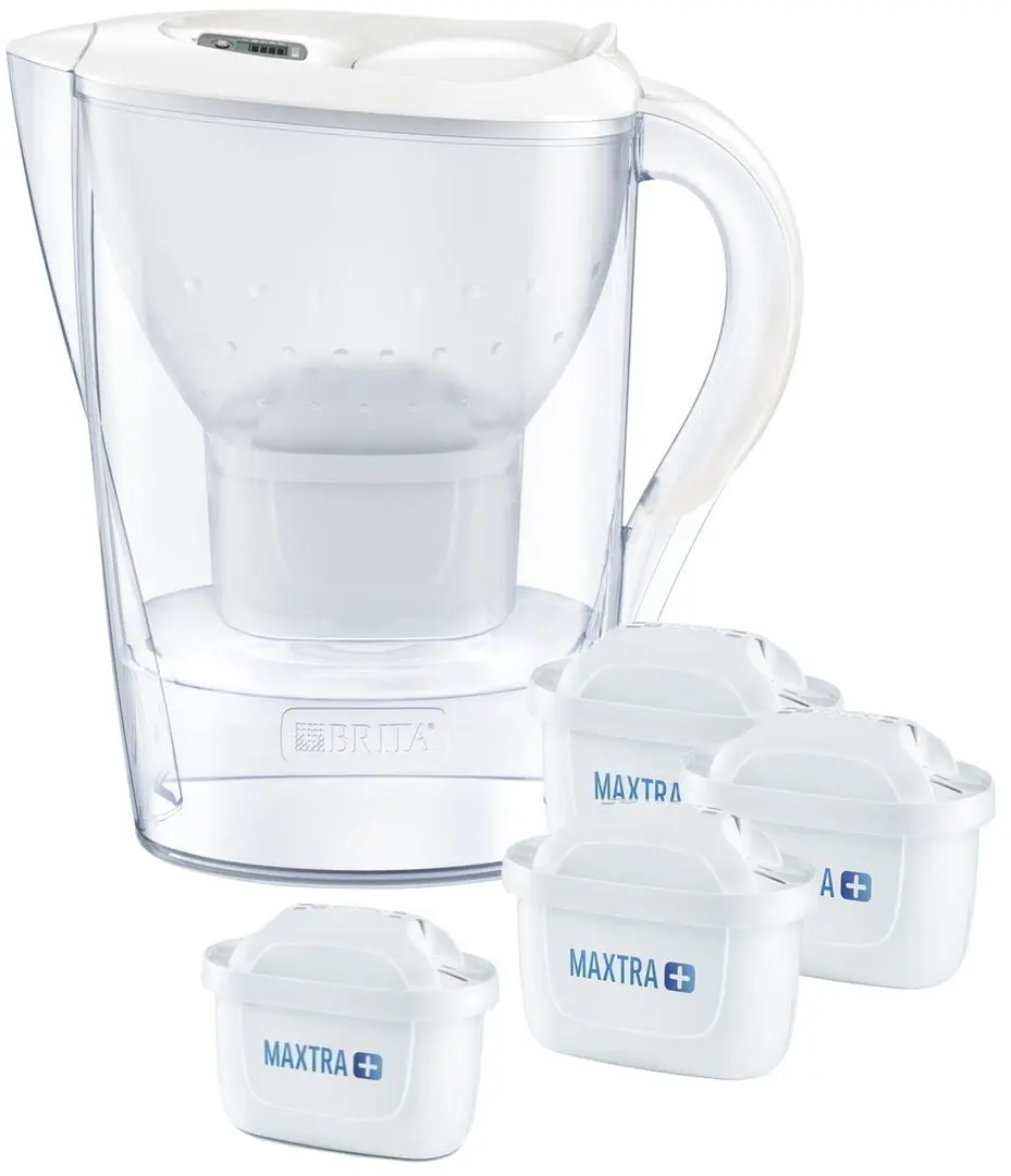 Фильтр-кувшин Brita Marella XL + 4 фильтрa Maxtra+ (White)