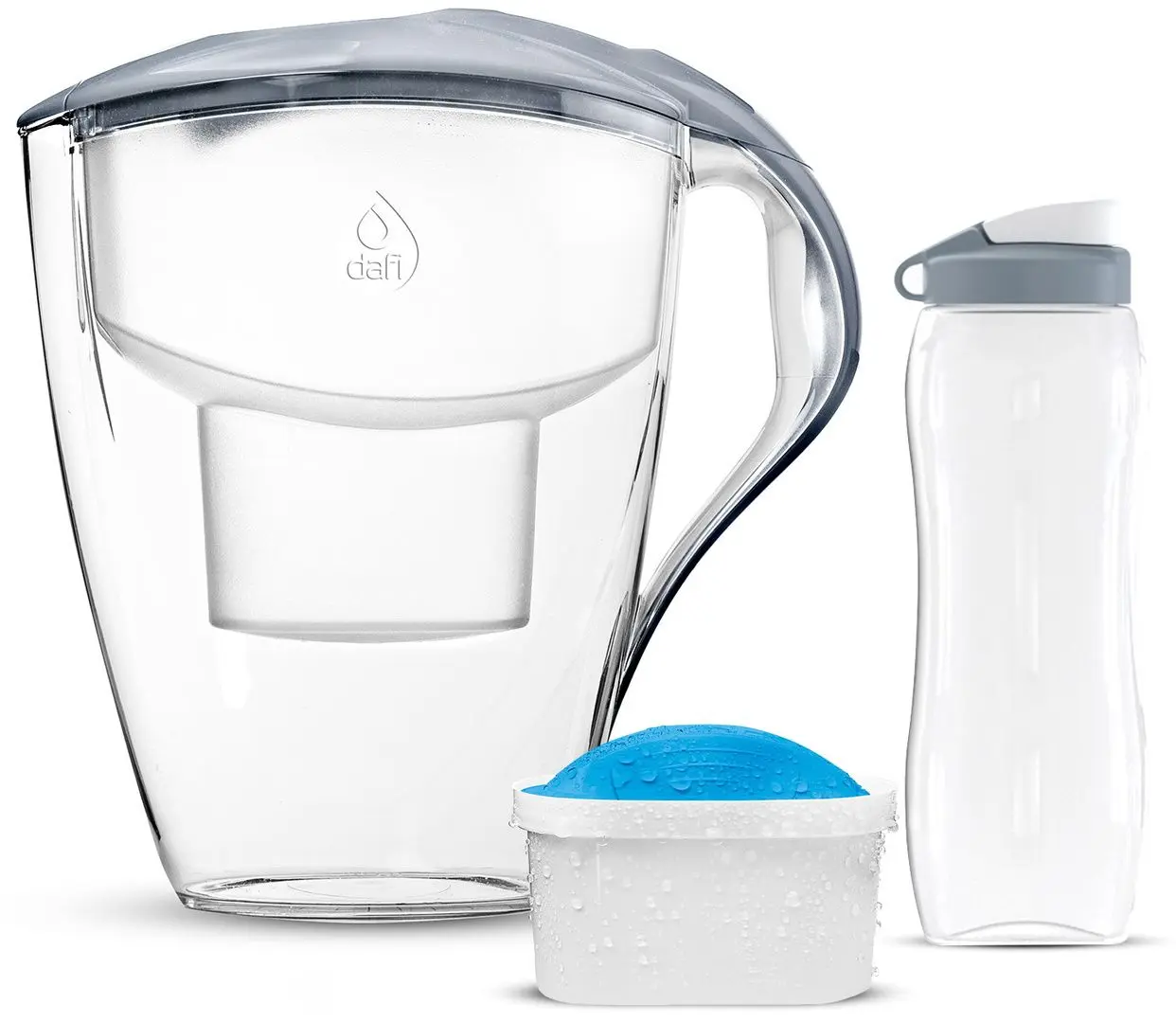 Filtru-cana Dafi Astra POZ02813 + filtru Unimax Mg + Water Bottle (Grey)