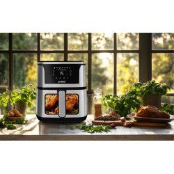 Аэрофритюрница Albatros AF5-S1400DW (Black/Inox) Thumb