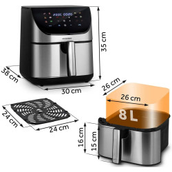 Аэрофритюрница Berdsen BD-659 365900 (Black/Inox) Thumb