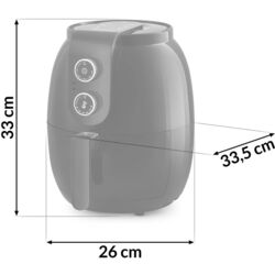 Friteuza cu aer cald Berdsen BD-650 (Black) Thumb