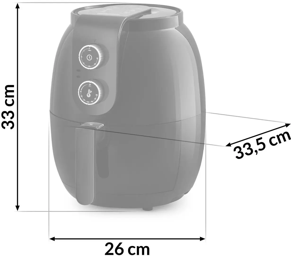 Friteuza cu aer cald Berdsen BD-650 (Black)