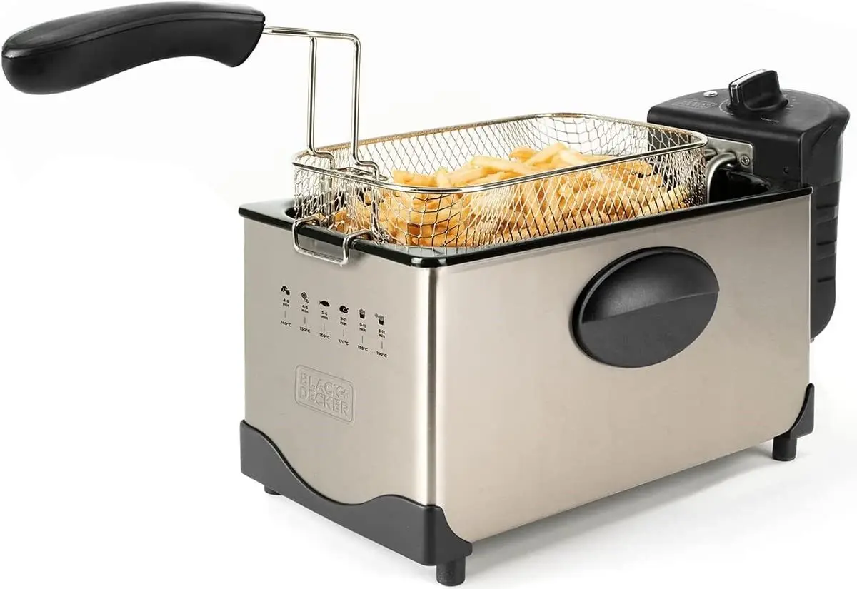 Friteuza cu aer cald Black&Decker BXAFO1200E (Inox/Black) - 2