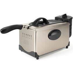 Аэрофритюрница Black&Decker BXAFO1200E (Inox/Black)