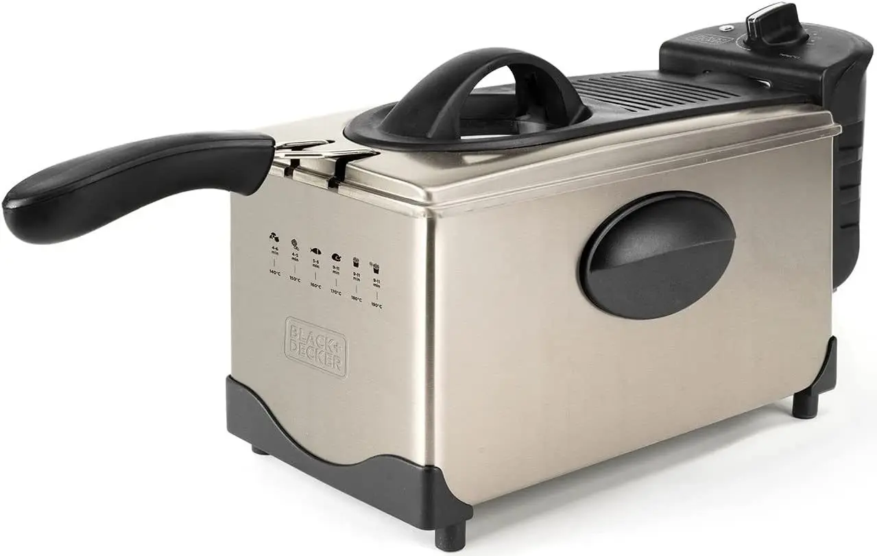 Friteuza cu aer cald Black&Decker BXAFO1200E (Inox/Black)