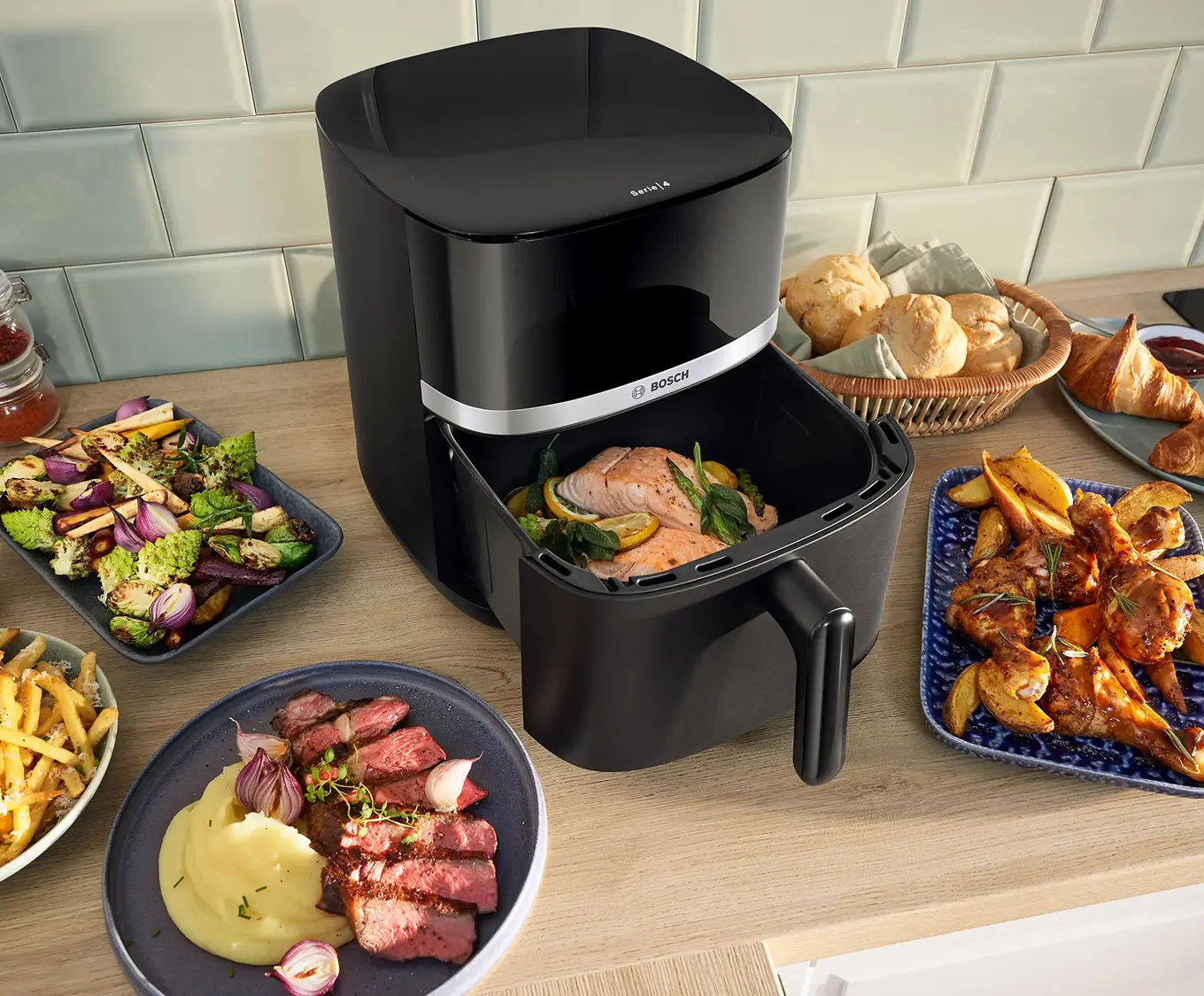 Аэрофритюрница Bosch MAFS2462B (Black) - 2