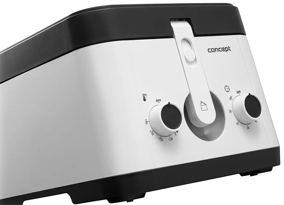 Фритюрница Concept Quick Fry FR1010 (Black/White) - 7