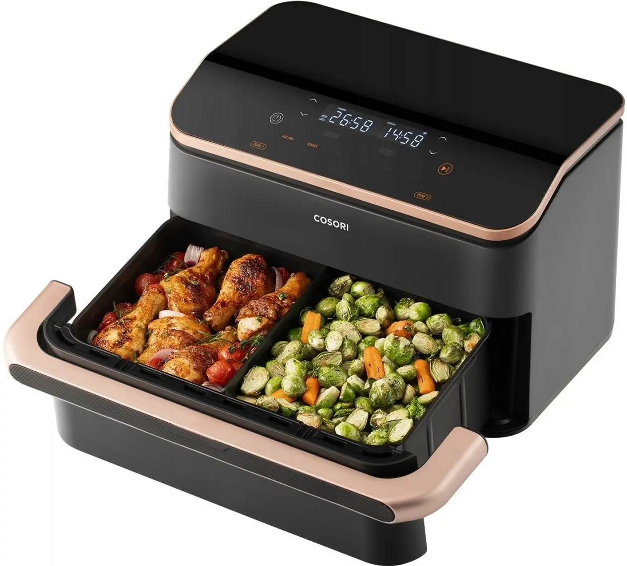 Аэрофритюрница Cosori Twinfry Dual (Black) - 4