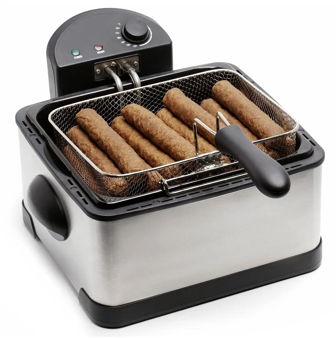 Фритюрница Crown CDF-4L3BX (Black/Inox) - 3