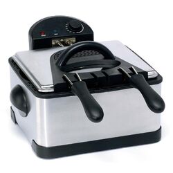 Friteuză Crown CDF-4L3BX (Black/Inox)