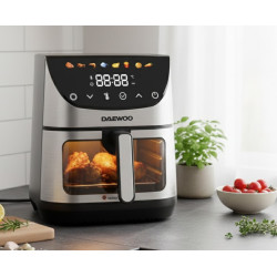 Аэрофритюрница Daewoo DAF1600IX (Inox/Black) Thumb
