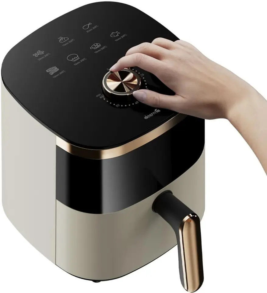 Аэрофритюрница Deerma DEM-KZ30W (Golden/Black) - 2