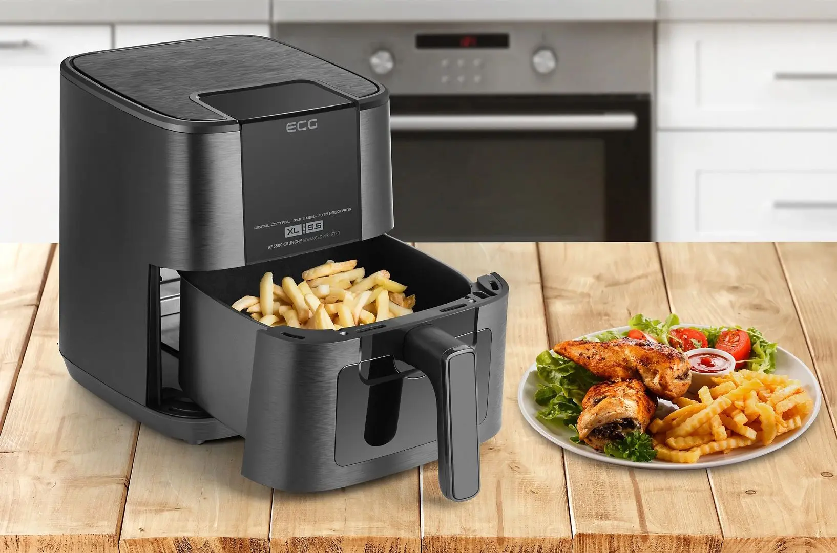 Friteuza cu aer cald ECG AF 5500 (Black)