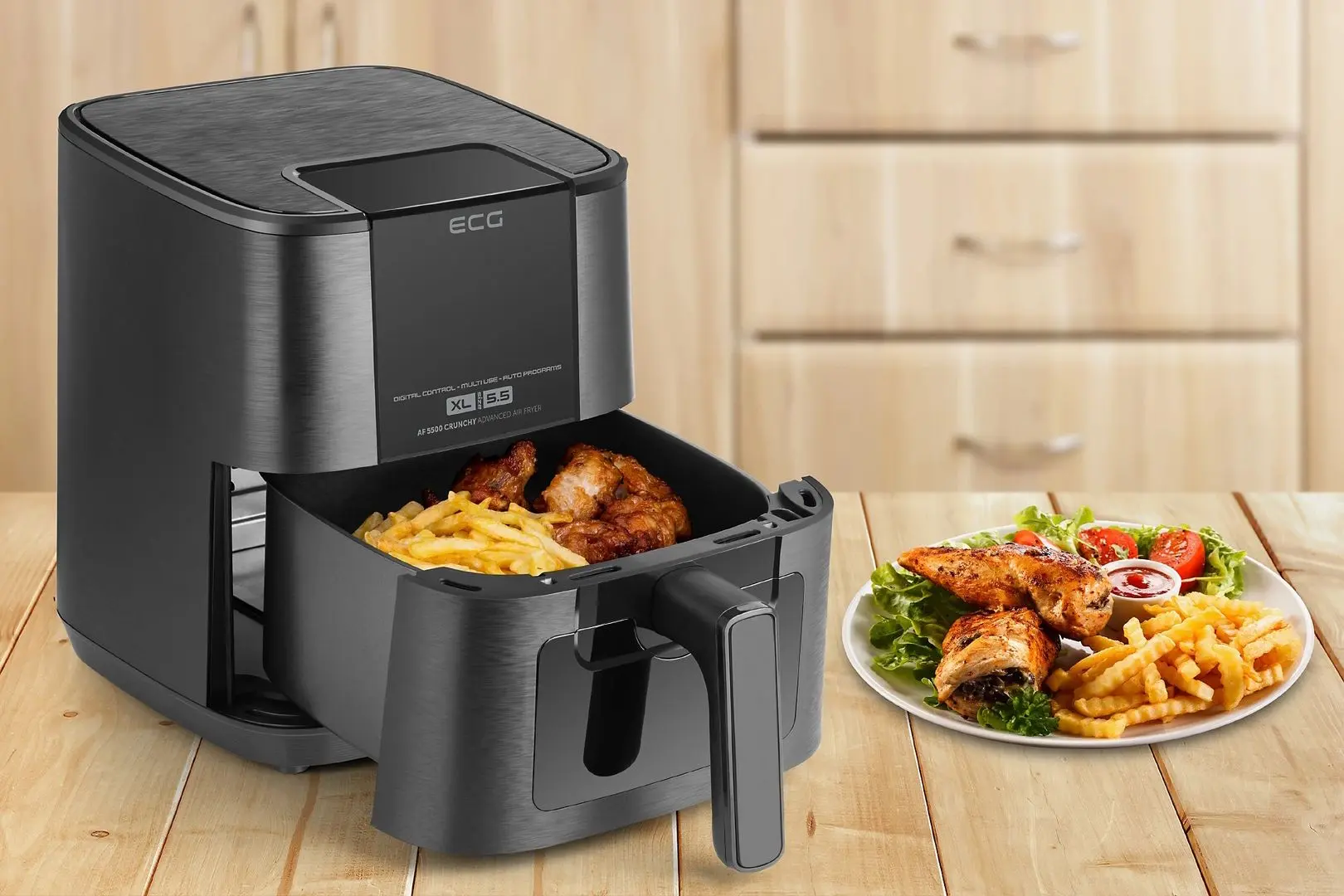 Friteuza cu aer cald ECG AF 5500 (Black)