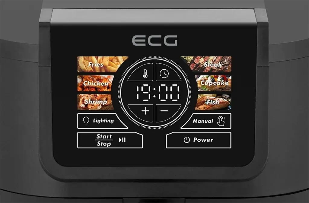 Аэрофритюрница ECG AF 8020 Ai Slim Fry (Black) - 3