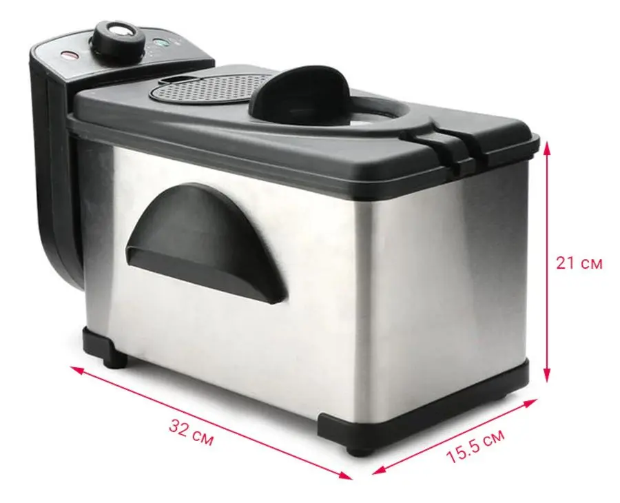 Friteuză Electra EDF-2020SS (Black/Inox)