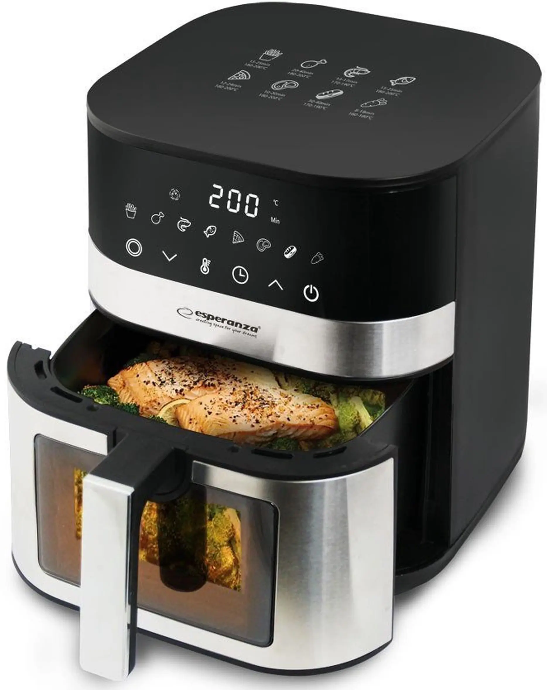 Аэрофритюрница Esperanza Alla Griglia EKA003 (Inox/Black) - 3
