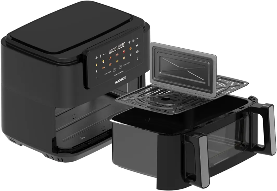 Аэрофритюрница Haeger Super Cook AF-D10.010B (Black) - 2
