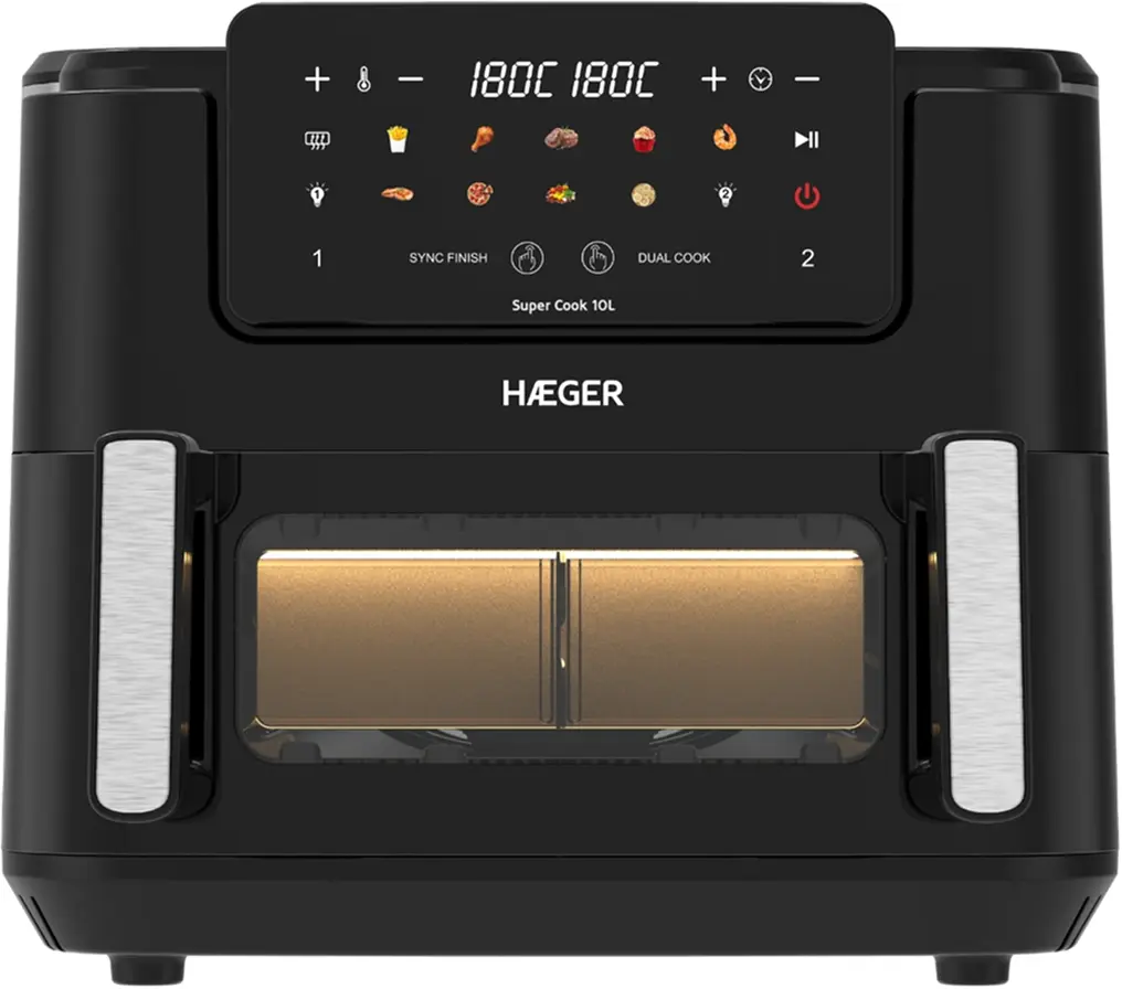Аэрофритюрница Haeger Super Cook AF-D10.010B (Black)