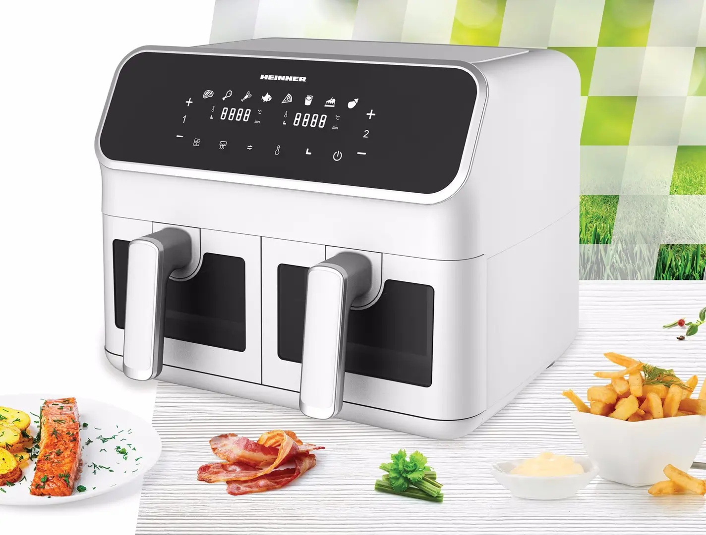 Friteuza cu aer cald Heinner HAF-H8DB17WH (White)