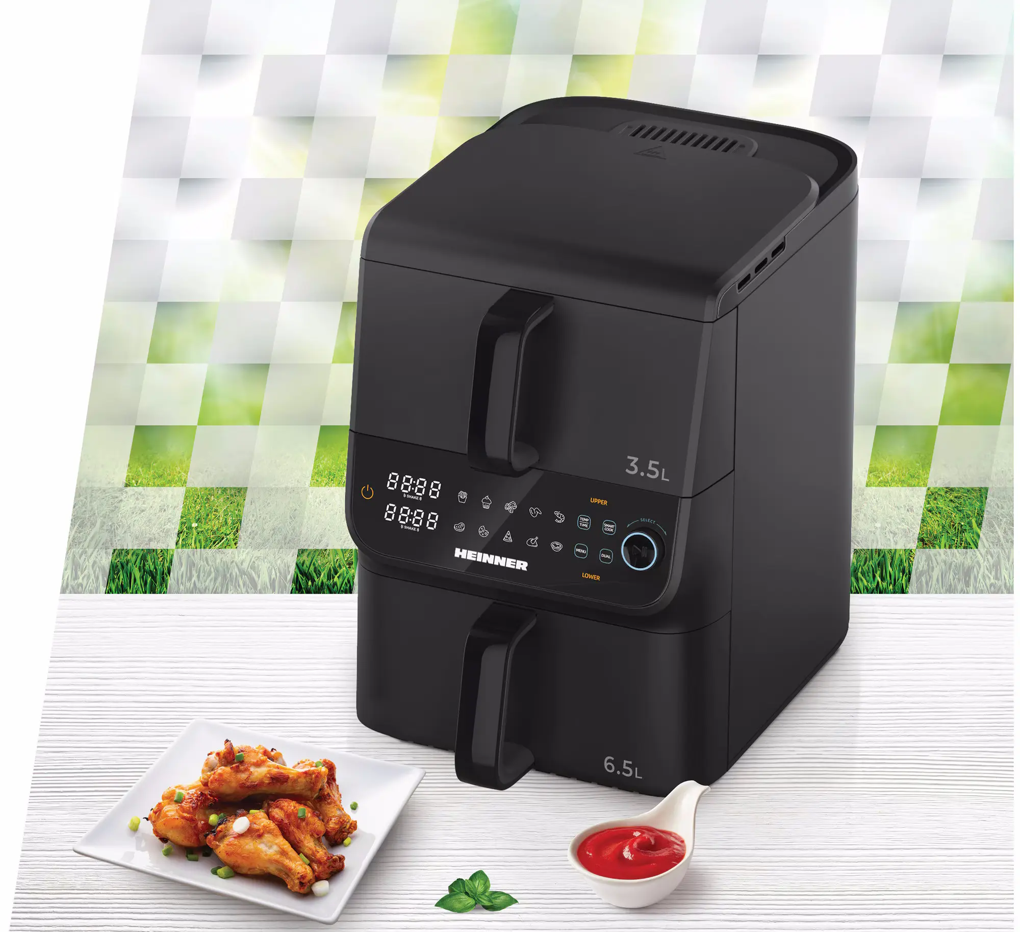 Аэрофритюрница Heinner InnovaCook HAF-C10DBS25BK (Black)