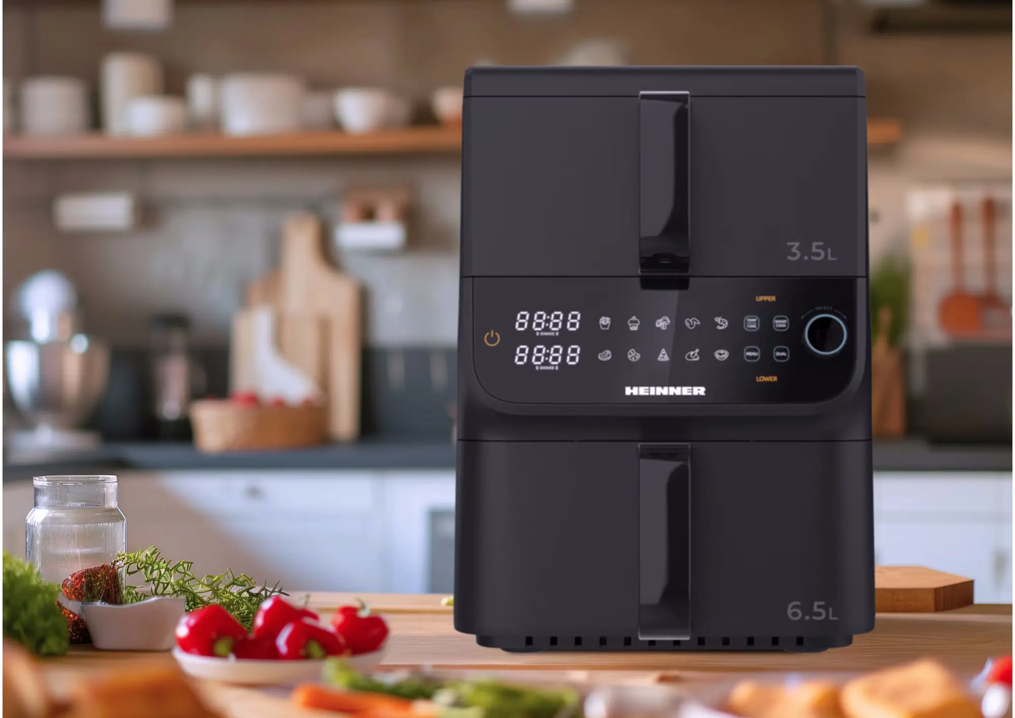 Аэрофритюрница Heinner InnovaCook HAF-C10DBS25BK (Black)