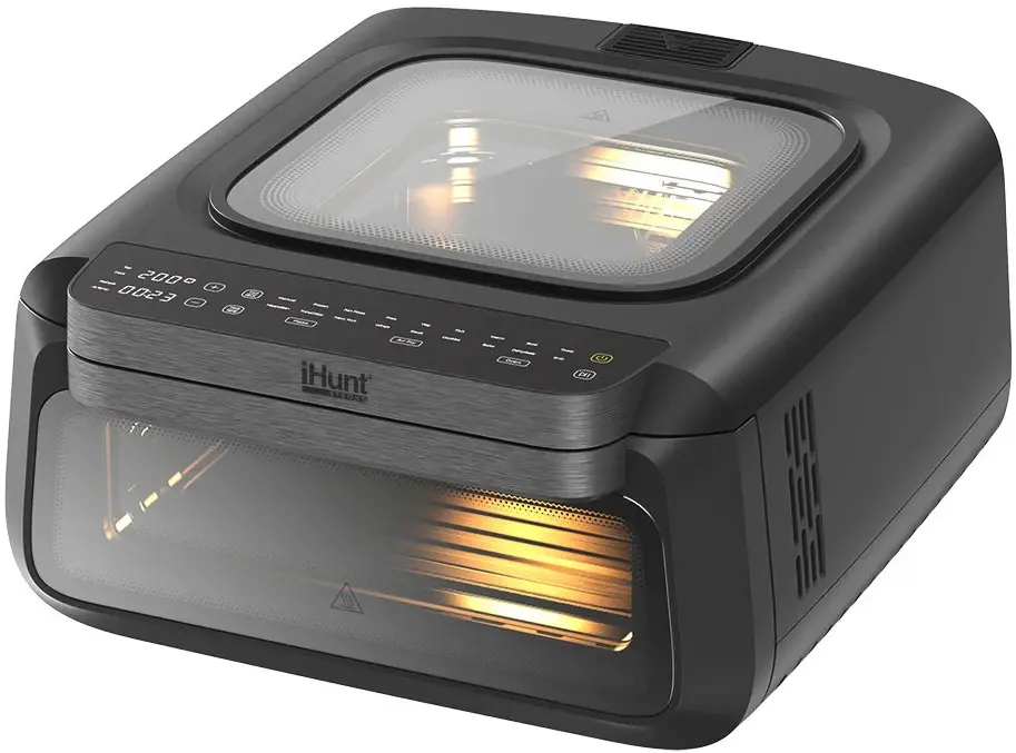 Friteuza cu aer cald pentru pizza iHunt Bro Pizza Ultra Fast (Black)