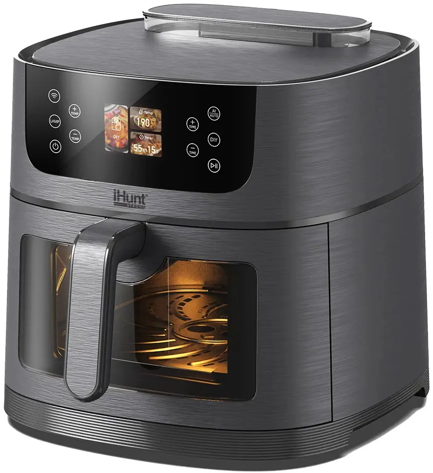 Friteuza cu aer cald iHunt Bro AI Steam 8L (Silvery Grey) - 3