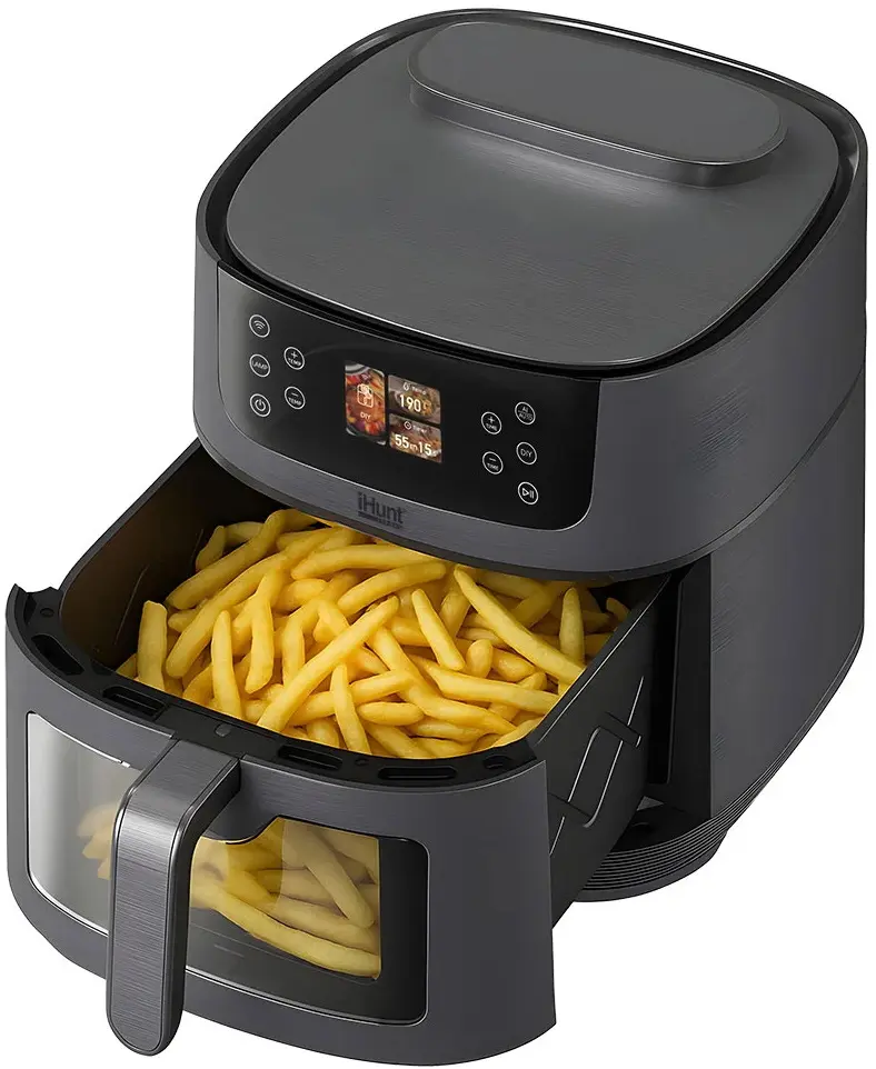 Friteuza cu aer cald iHunt Bro AI Steam 8L (Silvery Grey) - 5