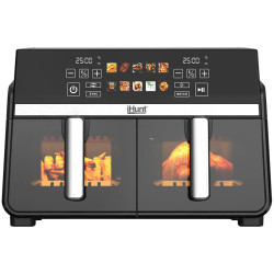 Friteuza cu aer cald iHunt Bro Dual 10L (Black/Inox) Thumb