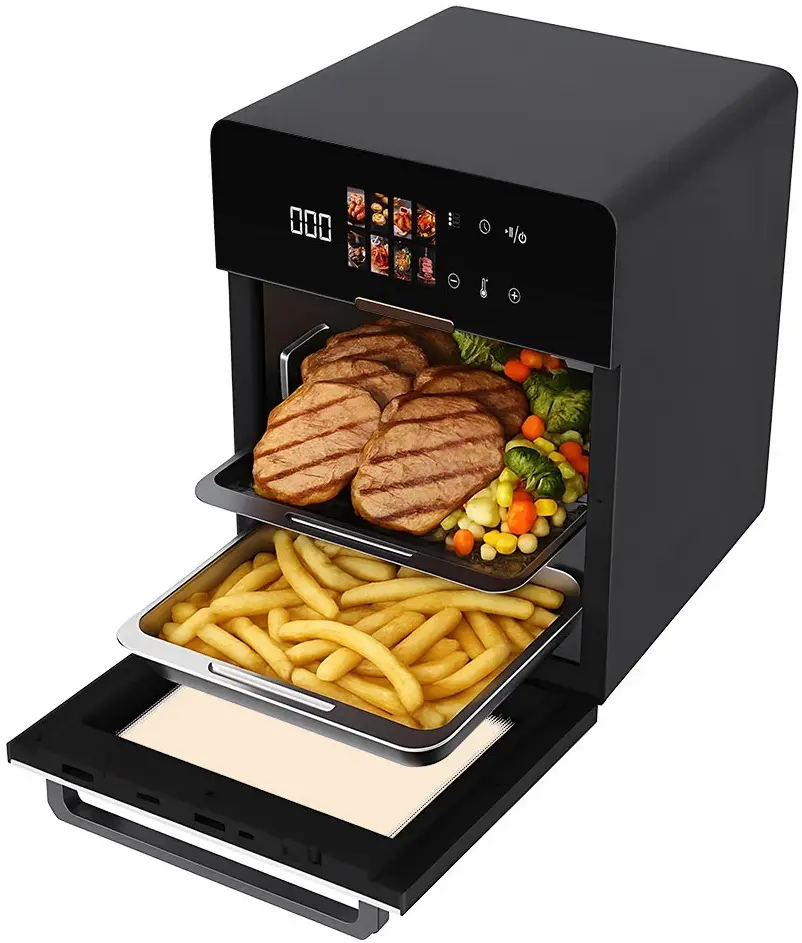 Friteuza cu aer cald iHunt Bro Oven 18L (Inox/Black)