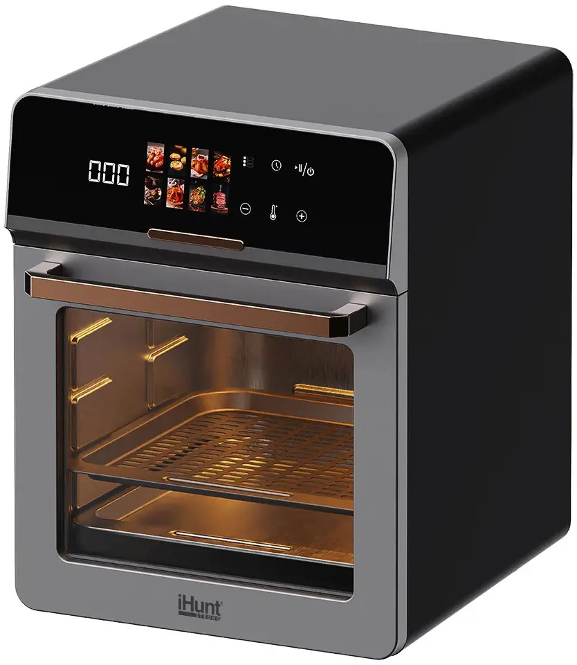 Friteuza cu aer cald iHunt Bro Oven 18L (Inox/Black)