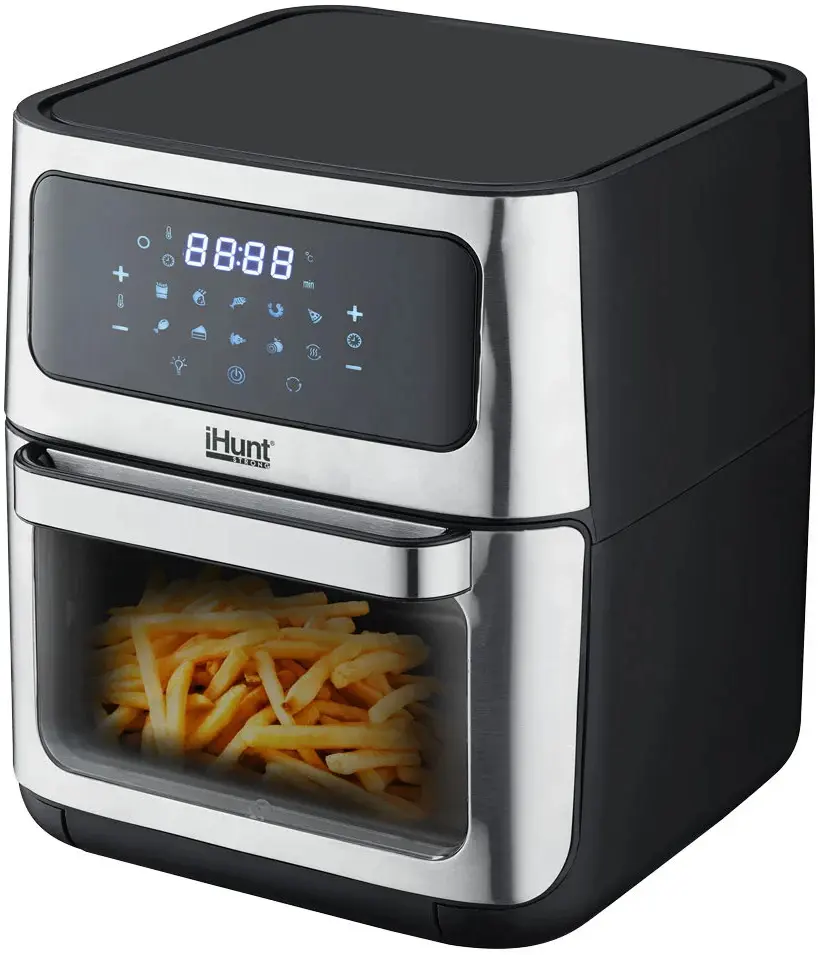 Friteuza cu aer cald iHunt Bro Rotary 12L (Inox/Black)