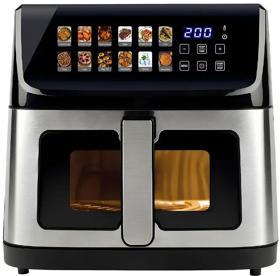 Friteuza cu aer cald iHunt Bro Ultra 11L (Inox/Black)