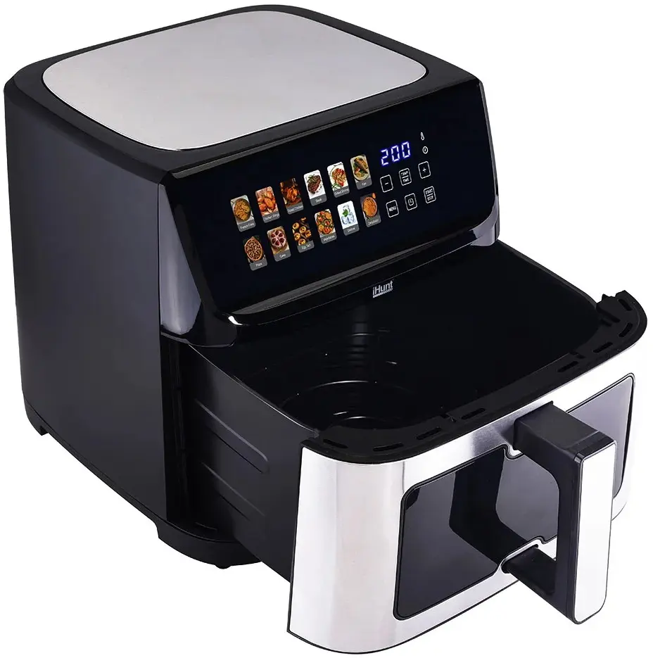Friteuza cu aer cald iHunt Bro Ultra 11L (Inox/Black)