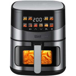 Friteuza cu aer cald iHunt Bro Ultra 6.5L (Inox/Black)