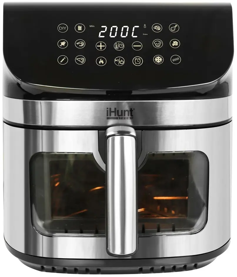 Friteuza cu aer cald iHunt Bro Ultra 9L (Inox/Black)