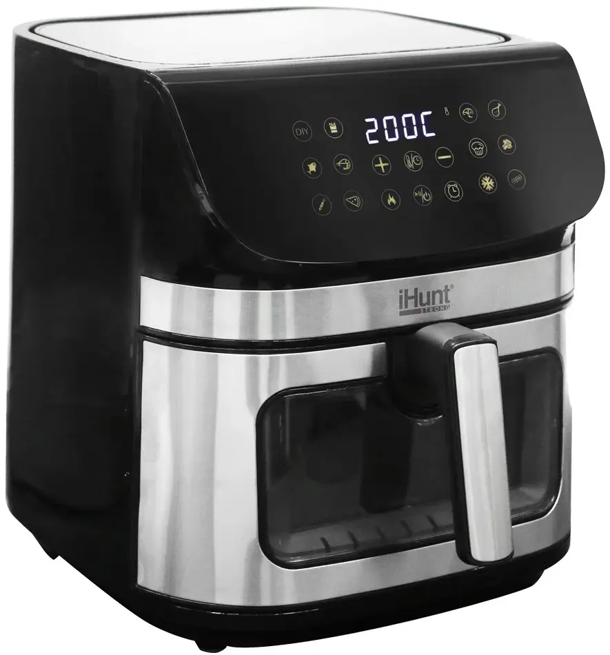 Friteuza cu aer cald iHunt Bro Ultra 9L (Inox/Black)