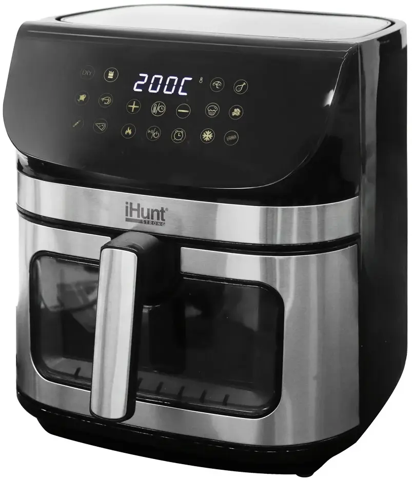 Friteuza cu aer cald iHunt Bro Ultra 9L (Inox/Black)