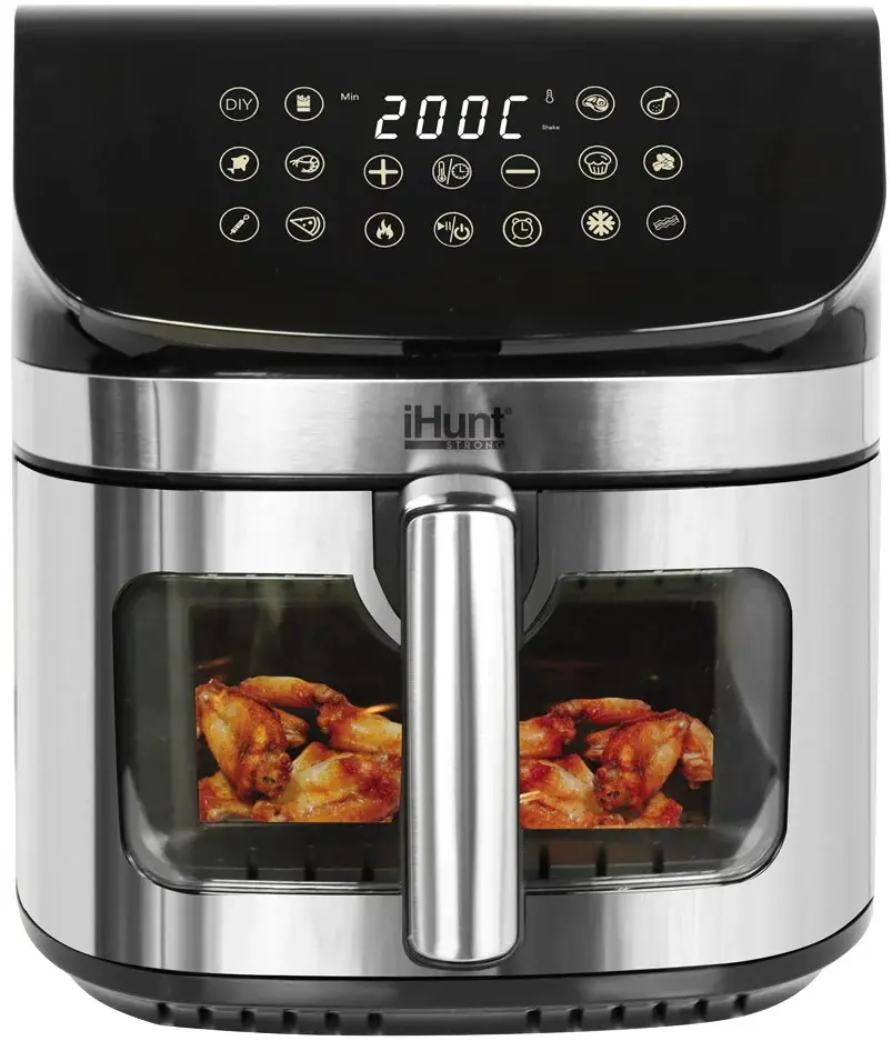 Friteuza cu aer cald iHunt Bro Ultra 9L (Inox/Black)