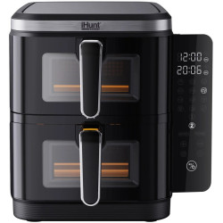 Friteuza cu aer cald iHunt Bro Ultra Dual Stack 11L (Black) Thumb