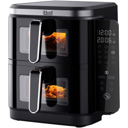 Friteuza cu aer cald iHunt Bro Ultra Dual Stack 11L (Black) Thumb