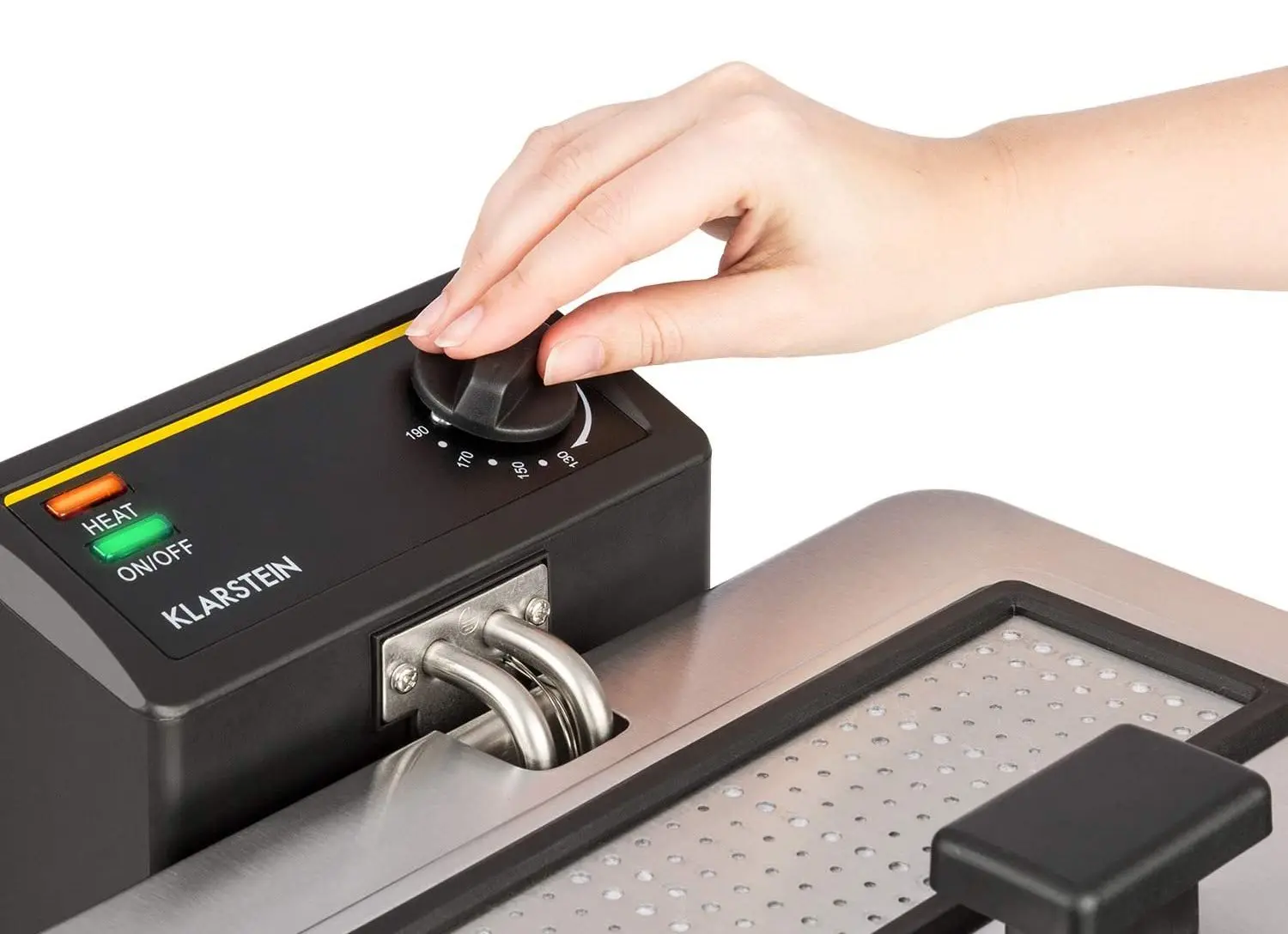 Фритюрница Klarstein Family Fry 10033342 (Inox/Black)