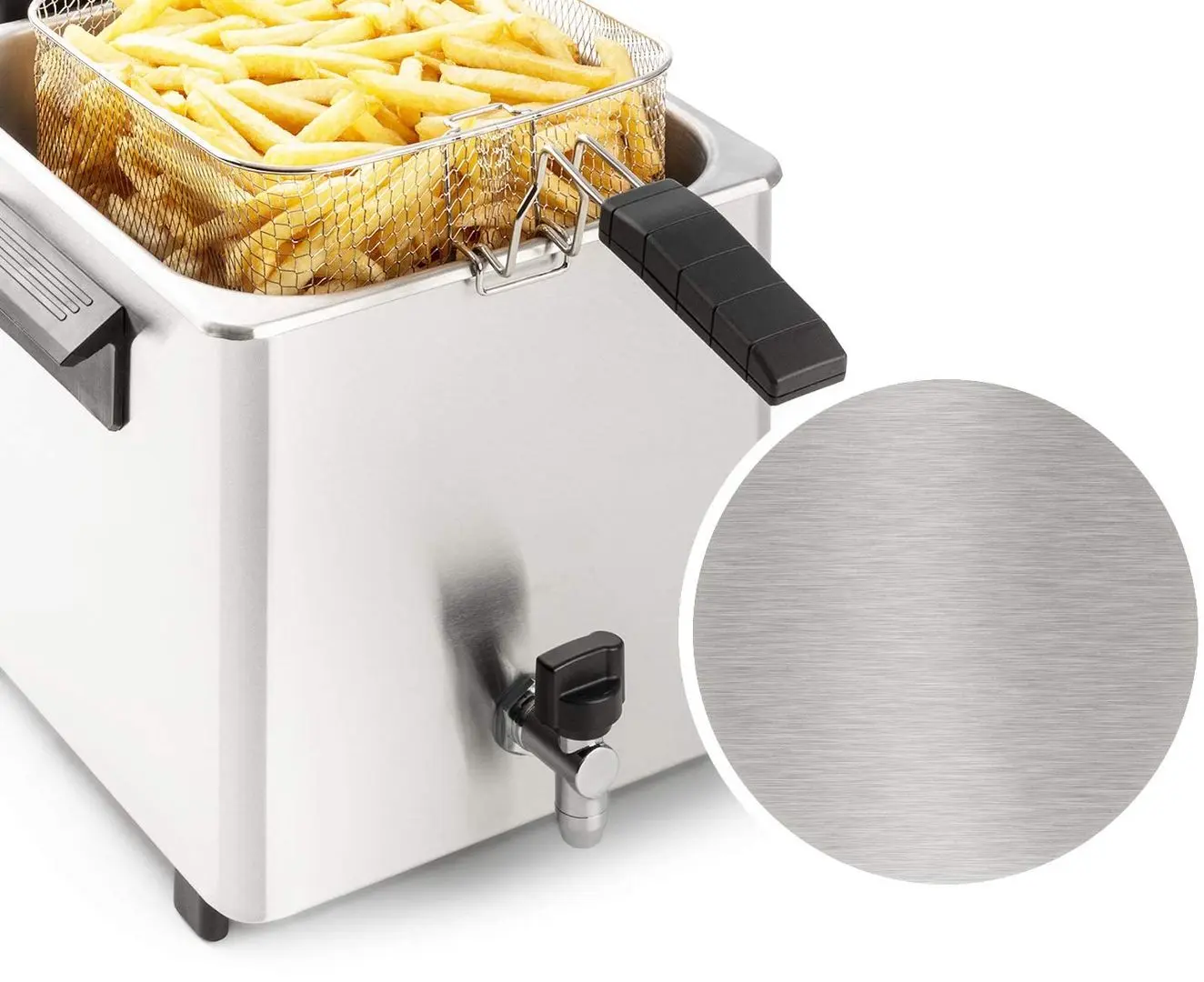 Фритюрница Klarstein Family Fry 10033342 (Inox/Black)