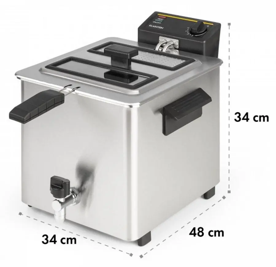 Фритюрница Klarstein Family Fry 10033342 (Inox/Black)