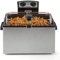 Friteuză Klarstein QuickPro XXL 3000 (Inox/Black) Thumb